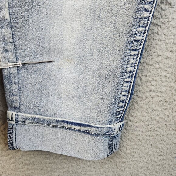 Southpole Jeans Womens 11 Blue Capri Stretch Denim Mid Rise Embroidered Pockets - Picture 11 of 11